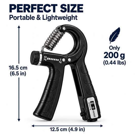 Adjustable Hand Gripper Exerciser with Counter