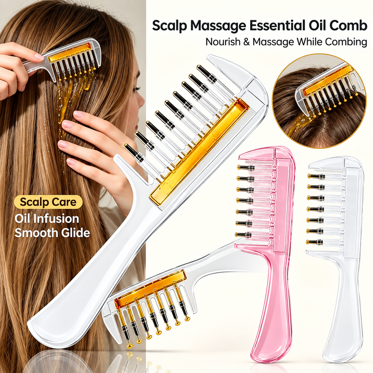 Scalp Massage Comb – Relax, Refresh & Care for Your Scalp