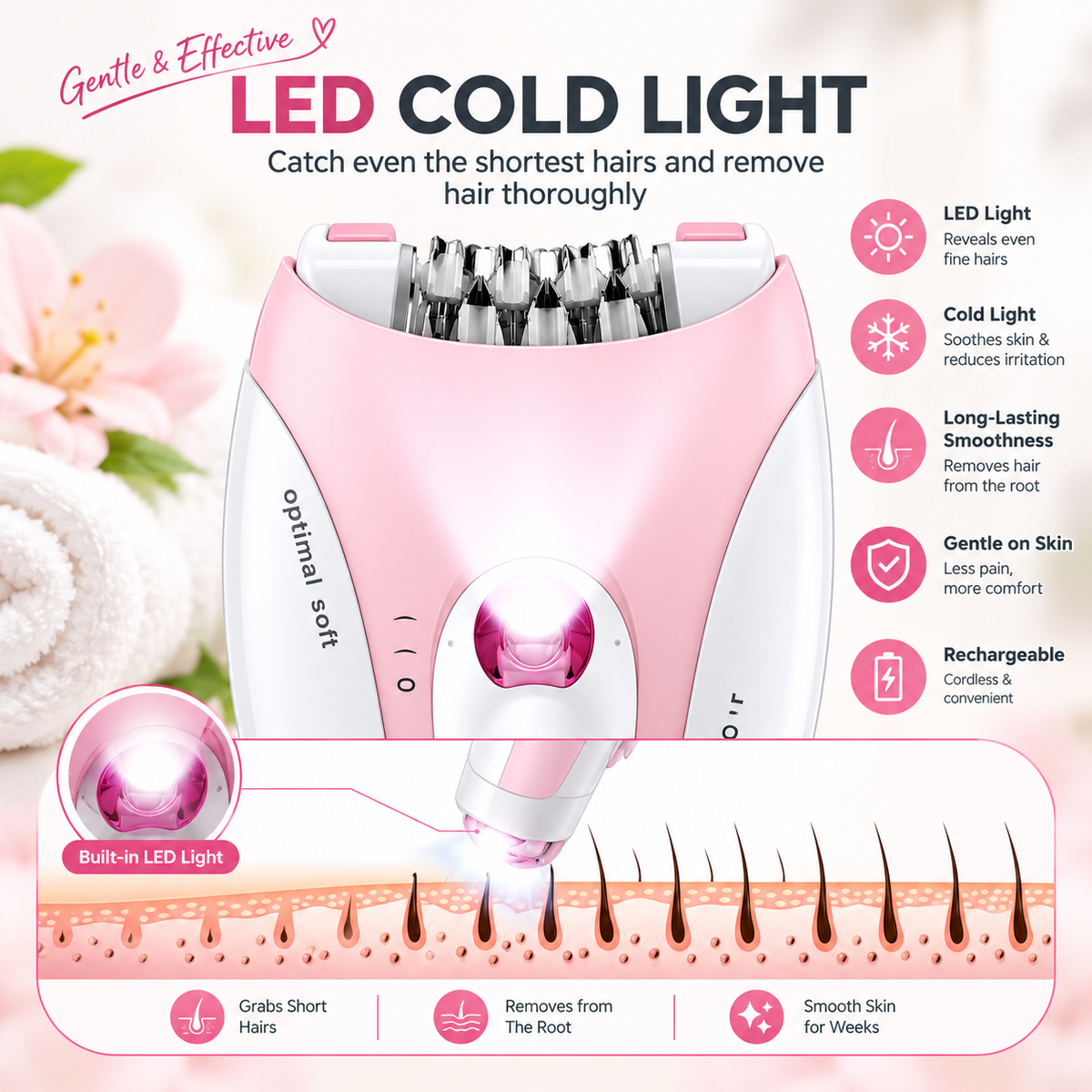 Daling DL-6032 Women’s Cordless Epilator